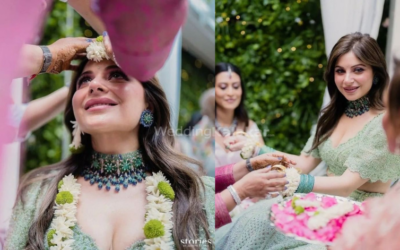 Indian Singer kanika kapoor Got Married And Beautiful Moment From Their Mehndi Ceremony