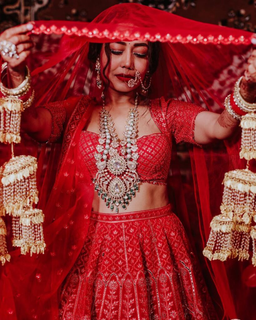 Top 10 Celebrity Bride's Lehengas, Neha Kakkar, Lehengas