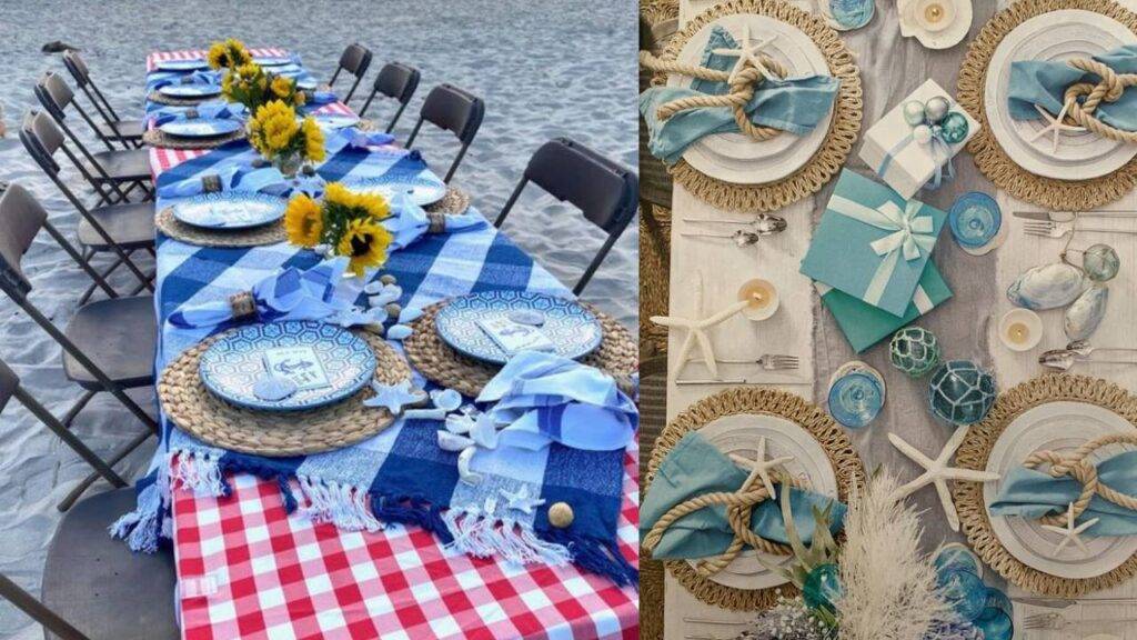 Beach-Themed Table Decor, Beach Wedding Accessories