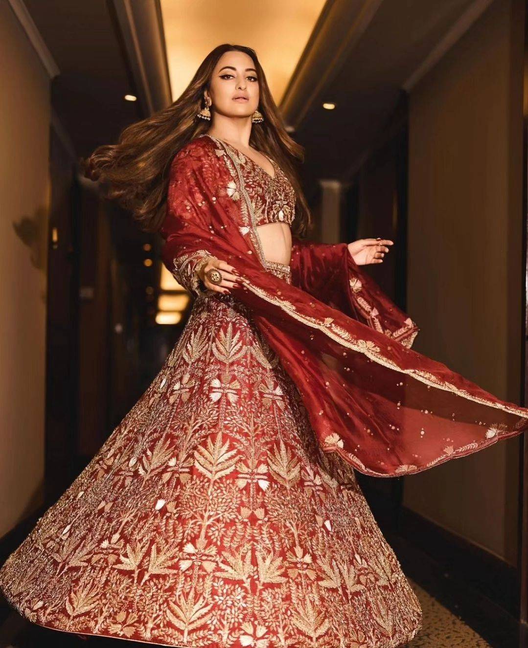 Sonakshi Sinha in Daanish Lehenga Set