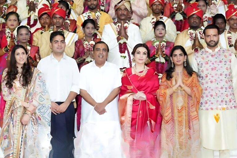 Celebrating Love and Community: The Ambani Family Hosts a Mass Wedding