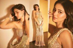 Read more about the article Ananya Pandey’s Stunning Saree Look at Anant Ambani & Radhika Merchant’s Sangeet Ceremony