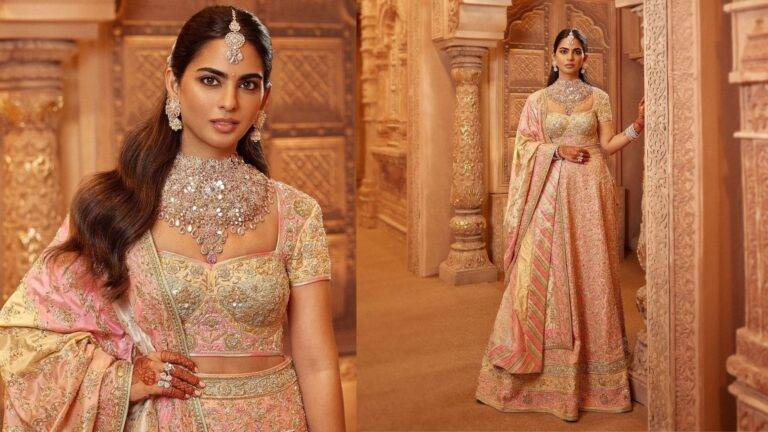 Isha Ambani’s Royal Wedding Look: Designer Stunning Baraat Outfit