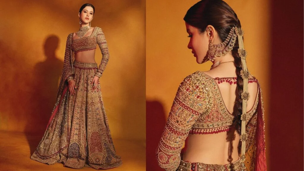 Read more about the article Shanaya Kapoor Stuns in Tarun Tahiliani’s  Byzantine Lehenga at Ambani Wedding