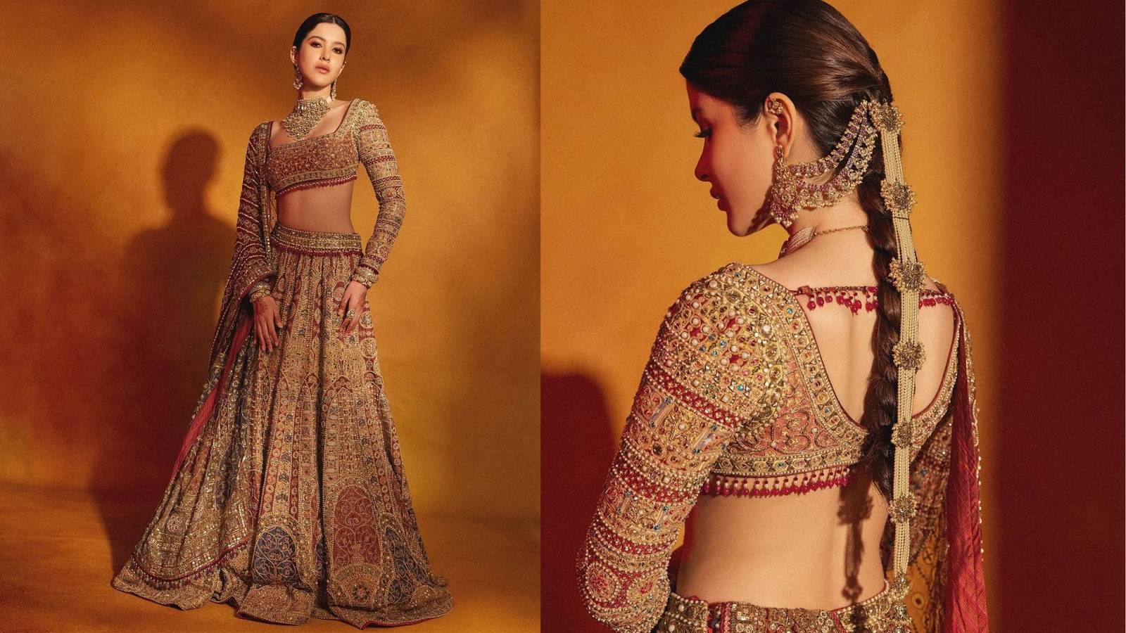 You are currently viewing Shanaya Kapoor Stuns in Tarun Tahiliani’s  Byzantine Lehenga at Ambani Wedding