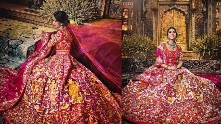 First Look: Radhika Ambani in Abu Jani Sandeep Khosla at After Wedding Reception Day