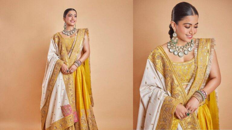 Rashmika Mandanna’s Stunning Yellow Lehenga: Perfect Wedding Outfit Inspiration