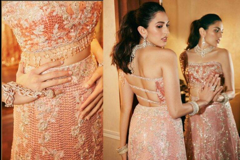 Bollywood Glamour Redefined: Shloka Ambani’s Iconic Lehenga and Asymmetrical Blouse