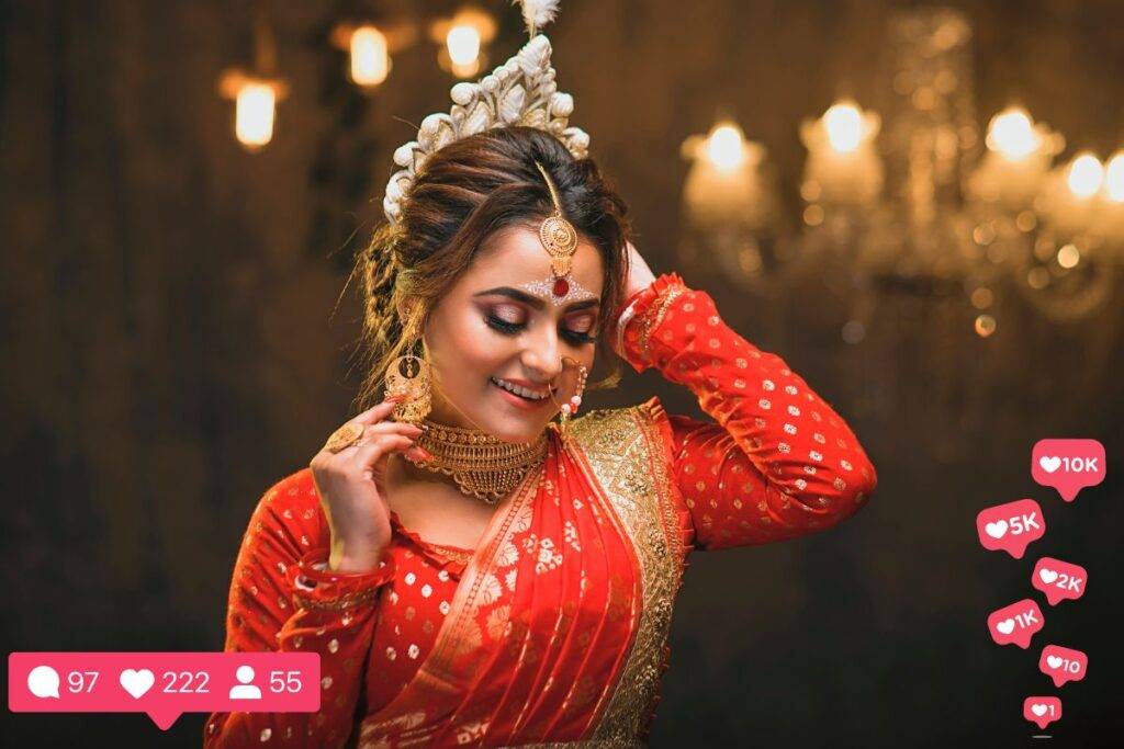 Read more about the article 20 Hindi Instagram Facebook Captions for Bride Entry