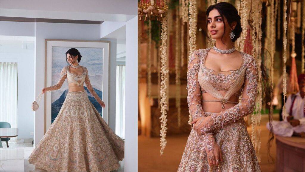 Read more about the article Khushi Kapoor Shines in Tarun Tahiliani Bridal Couture at Ambani Wedding