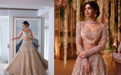 Khushi Kapoor Shines in Tarun Tahiliani Bridal Couture at Ambani Wedding