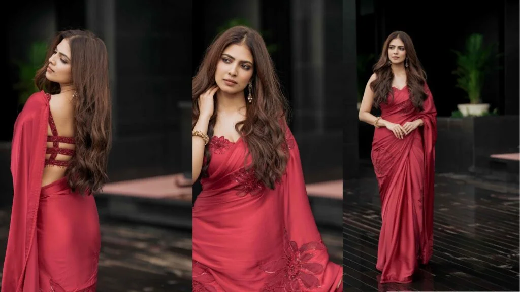 Read more about the article Malavika Mohanan in Red Saree: A Timeless Elegance