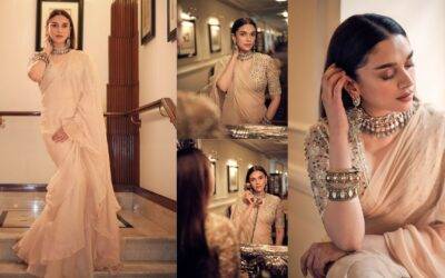 Aditi Rao Hydari’s Ethereal Style: Graceful Dress, Elegant Makeup, and Timeless Jewelry