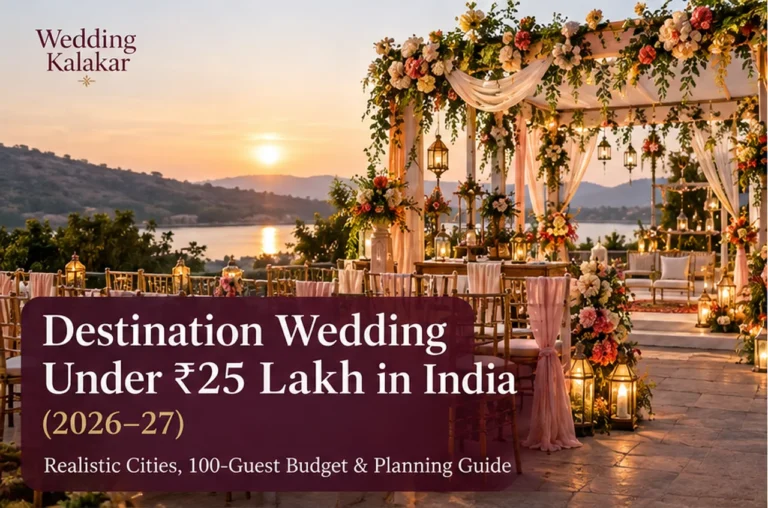Destination Wedding Under ₹25 Lakh in India (2026–27)