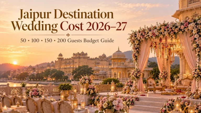 Jaipur Destination Wedding Cost 2026–27